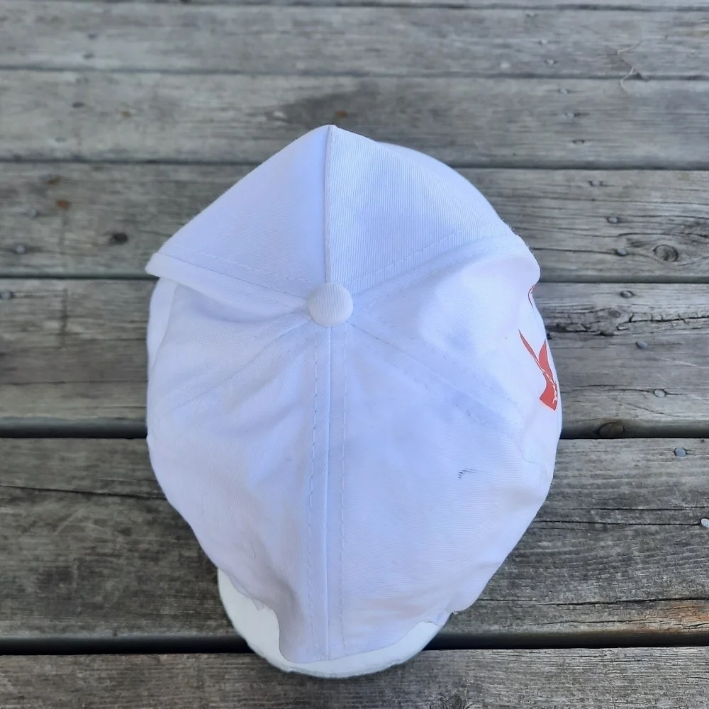 Vintage 90s Detroit Lions Kmart Promo Stadium Game Day White Trucker Hat *FLAWS*